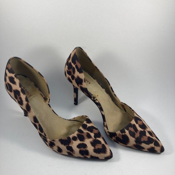 Old Navy cheetah print d'orsay pump heel 10 - Picture 5 of 9